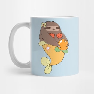 Orange Fruit MerSloth Mug